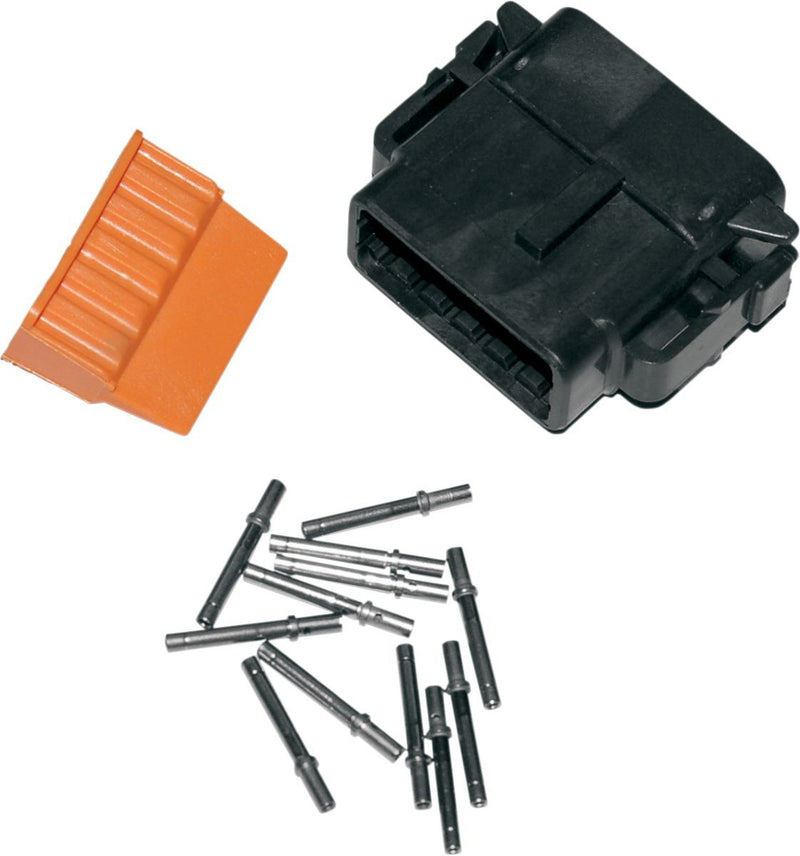 Namz Deutsch Plug and Receptacle Kits - with Clip - Black / Orange