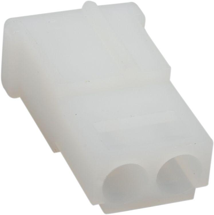 Namz AMP Mate-n-lock Connector - Each - White for Harley-Davidson Touring, Softail, Sportster & Dyna 1971-1995