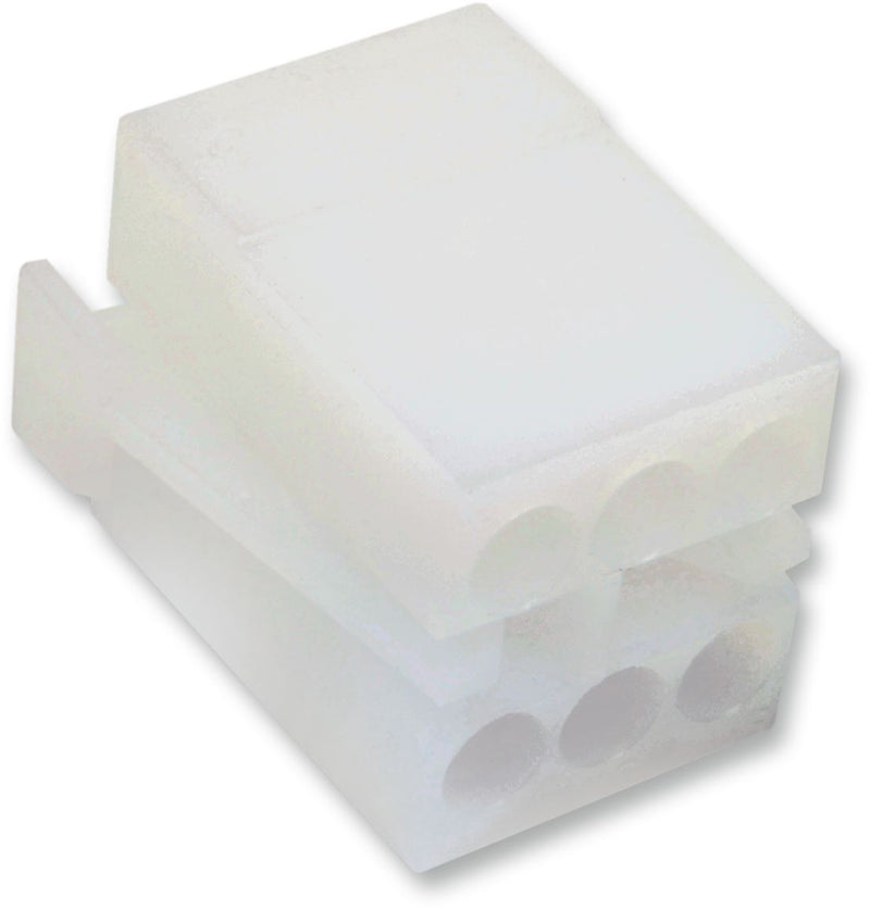Namz AMP Mate-n-lock Connector - Each - White for Harley-Davidson Touring, Softail, Sportster & Dyna 1971-1995