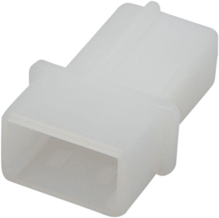 Namz AMP Mate-n-lock Connector - Each - White for Harley-Davidson Touring, Softail, Sportster & Dyna 1971-1995