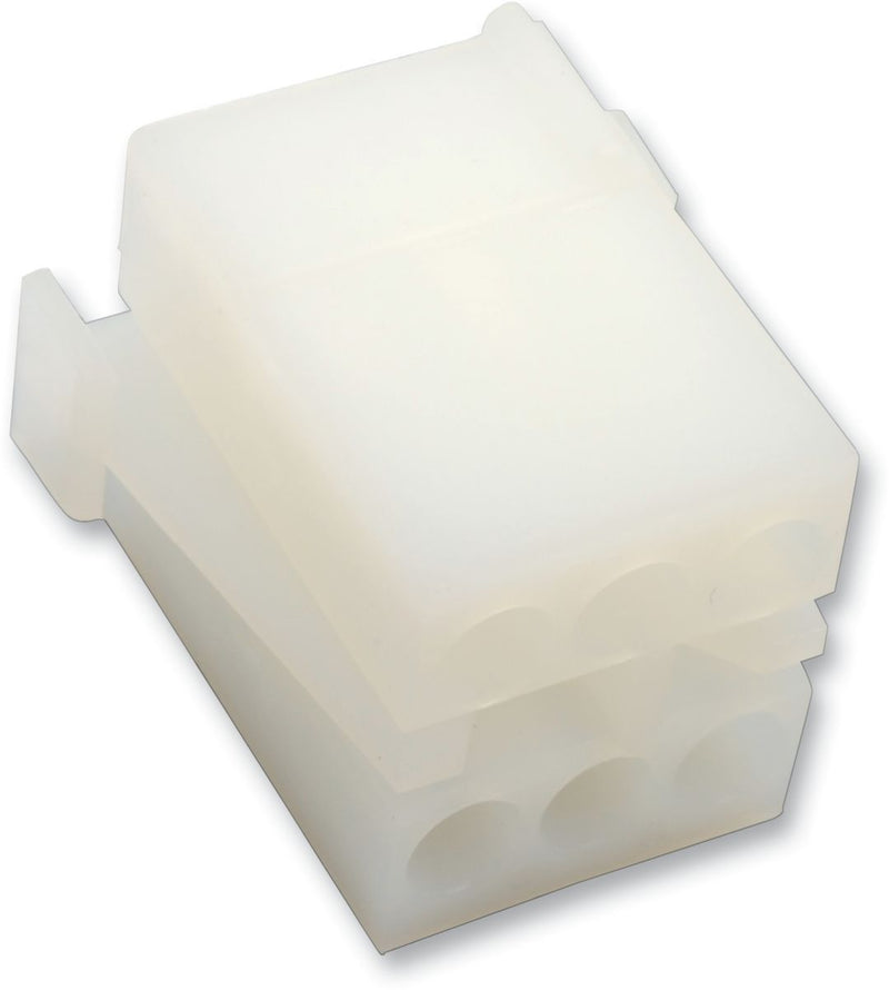 Namz AMP Mate-n-lock Connector - Each - White for Harley-Davidson Touring, Softail, Sportster & Dyna 1971-1995