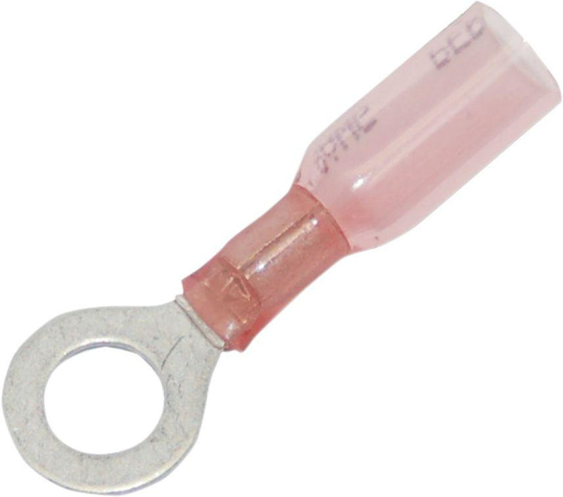 Namz Heat Shrink Quick Disconnects and Terminals - 25 Pack, PVC, Ring Terminal - Pink
