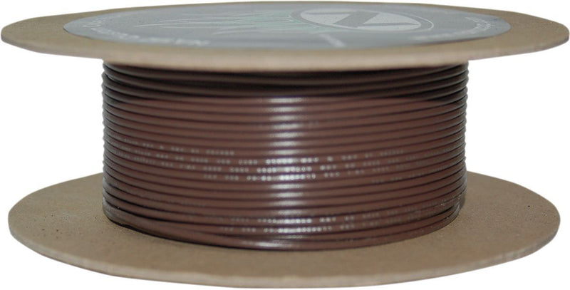 Namz OEM Color Wire Spool - Each, 30,5 m (100'), Copper /  PVC - Brown