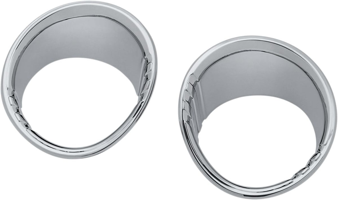 Kuryakyn Tri-Line Fuel and Voltage Gauge Bezels #6922