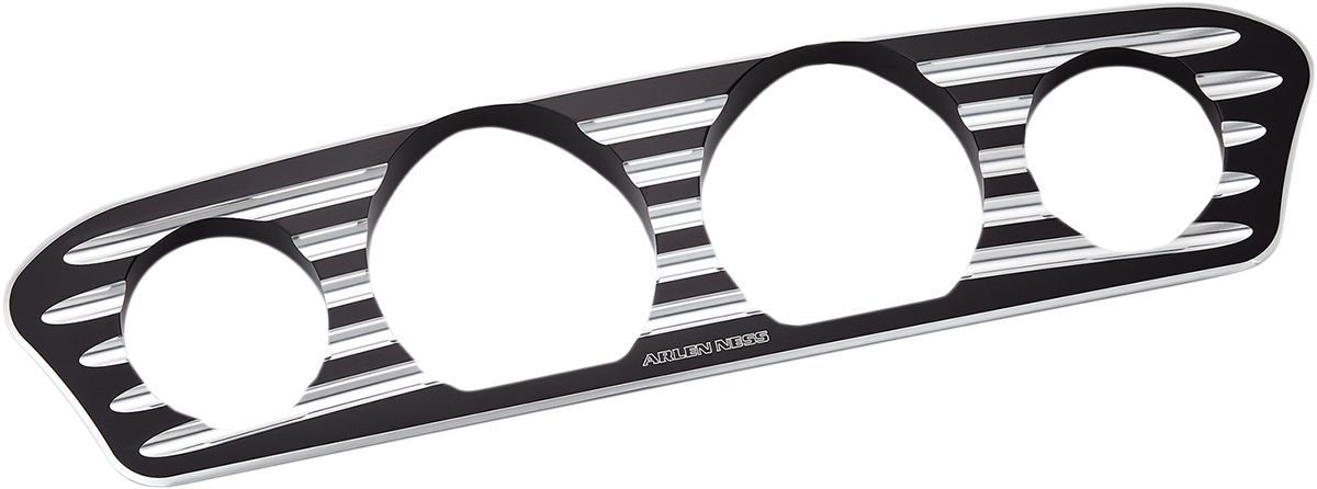 Arlen Ness Inner Fairing Gauge Trim Deep Cut Black - Part #22020255