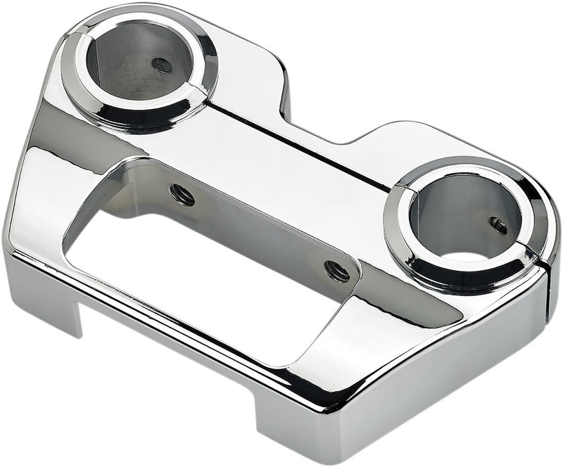 Biltwell Billet Dash Panel - Aluminum, Each - Chrome for Harley-Davidson Softail, Dyna & FXR 2018-2023