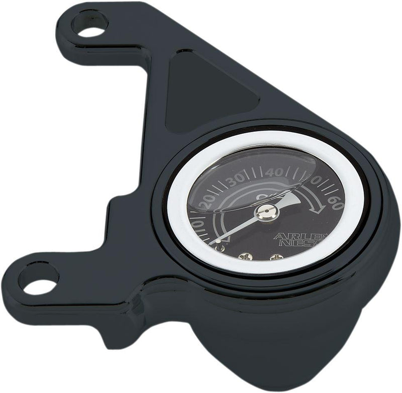Arlen Ness Oil Pressure Gauge Kit - Electronic, Radius for Harley-Davidson Touring, Softail, Dyna & Trike 1999-2017