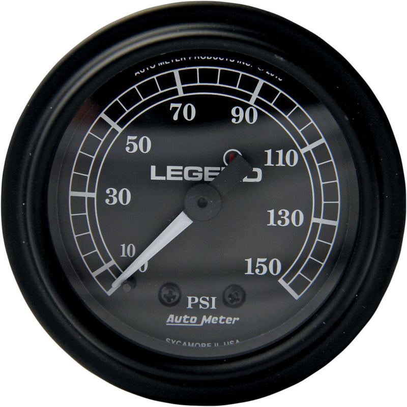 Legend Suspension Fairing Mounted LED Backlit PSI Gauges - Each, Analog Air Pressure for Harley-Davidson Touring & Trike 1996-2013