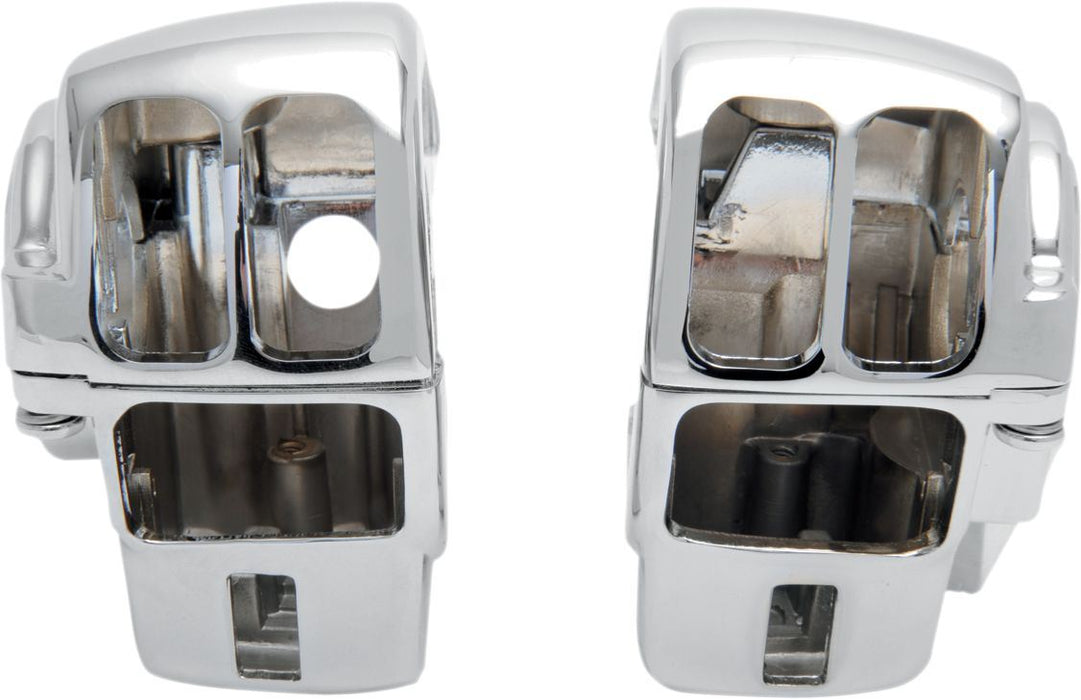 Drag Specialties Switch Housing Kit W/ Radio Chrome - Part #06160090 - Hogparts UK