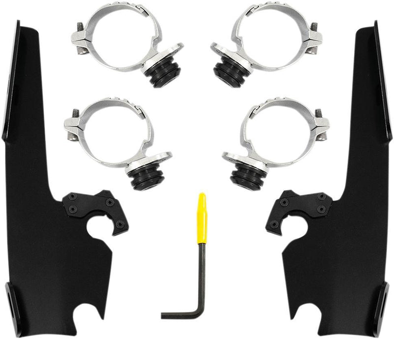 Memphis Shades Fats/Slim Windshield  Trigger-Lock Complete Mount Kit #MEB2013