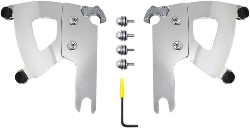 Memphis Shades Road Warrior Trigger-lock Mount Kit - Fairing - Polished for Harley-Davidson Touring 2004-2019