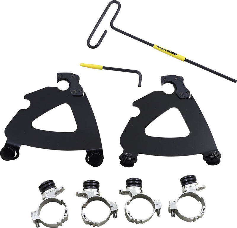 Memphis Shades Road Warrior Trigger-lock Mount Kit - Fairing - Black for Harley-Davidson Sportster 2011-2019