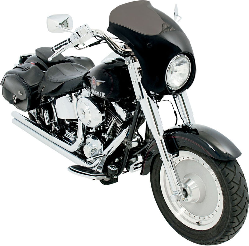 Memphis Shades Bullet Fairing - Lucite, Each, 44,5 cm (17-1/2") - Black for Harley-Davidson Softail 1986-2021