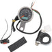 Drag Specialties 220 KMH Black Face Programmable Mini Electronic Speedometer With Odometer/Tripmeter 1.87" - Part #22100324 - Hogparts UK