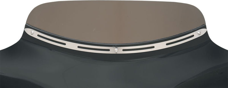 Memphis Shades Slotted Stainless Steel Batwing Fairing Trim #MEM0923