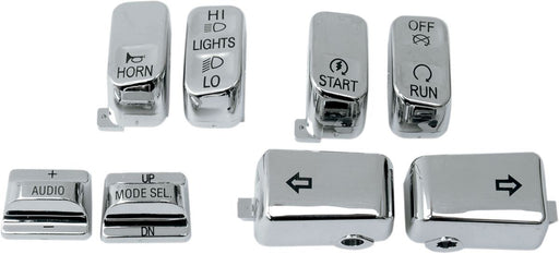 Drag Specialties Switch Cap Kit W/ Audio Chrome - Part #06160129 - Hogparts UK