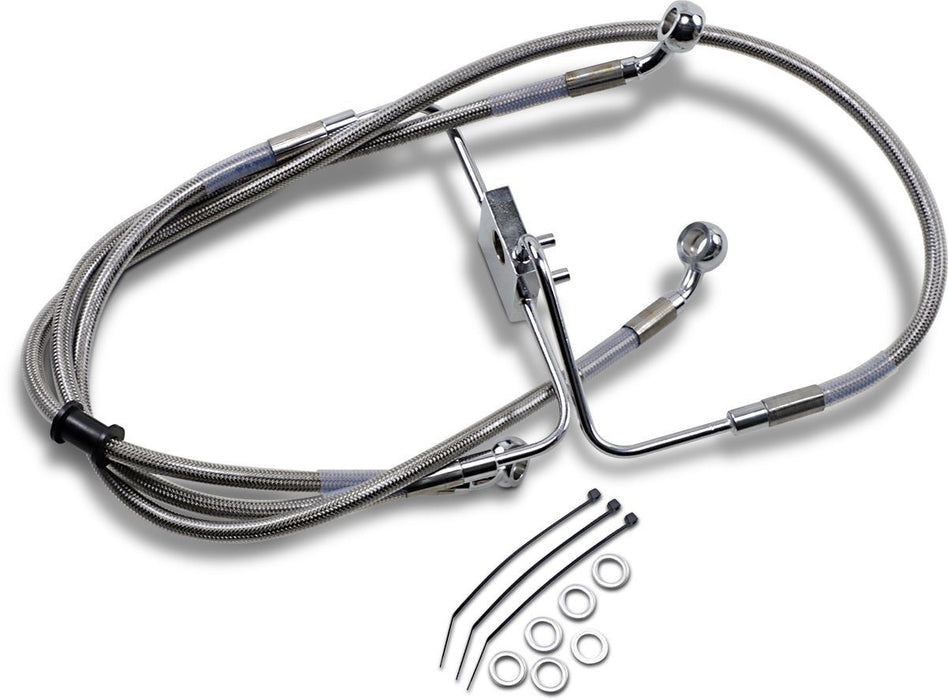 Drag Specialties Frt Brake Line Xl Ss +10 - Part #17415352 - Hogparts UK