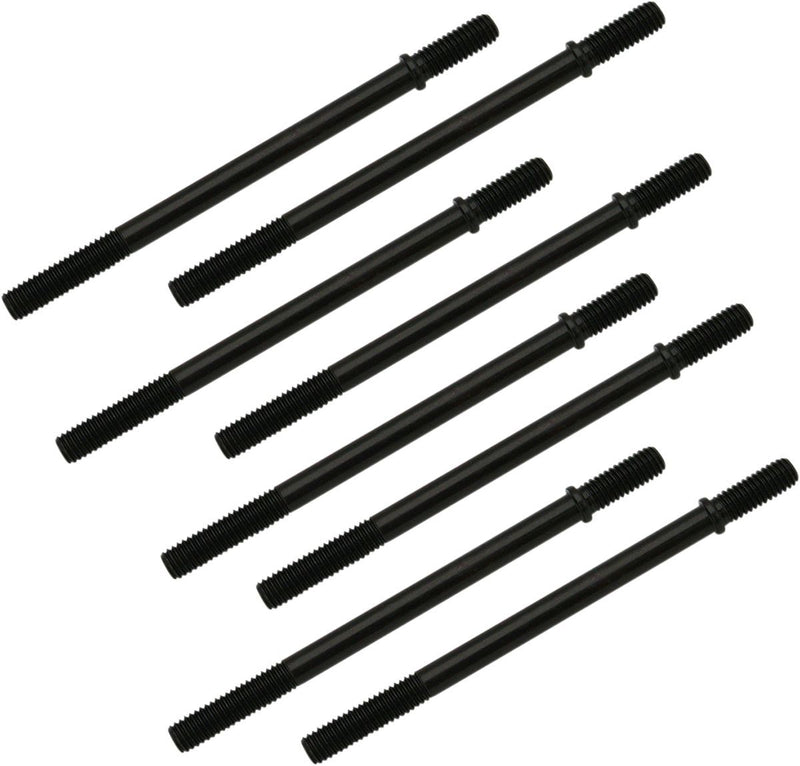 S&S Cycle Replacement Cylinder Studs - Steel, 8 Pack - Black for Harley-Davidson Touring, Softail, Dyna & FXR 1984-1999