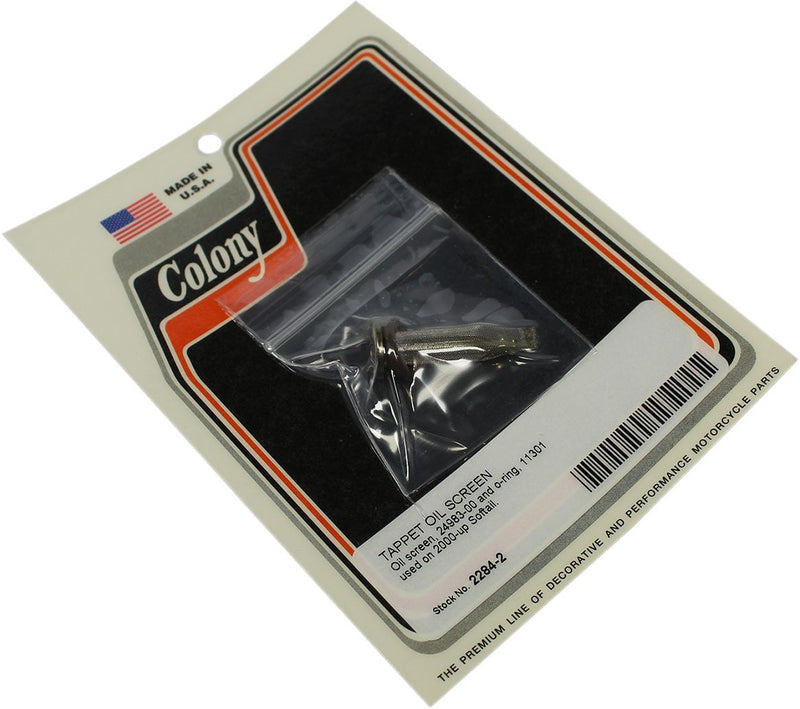 Colony Crankcase Oil Screen & Spring #2284-2