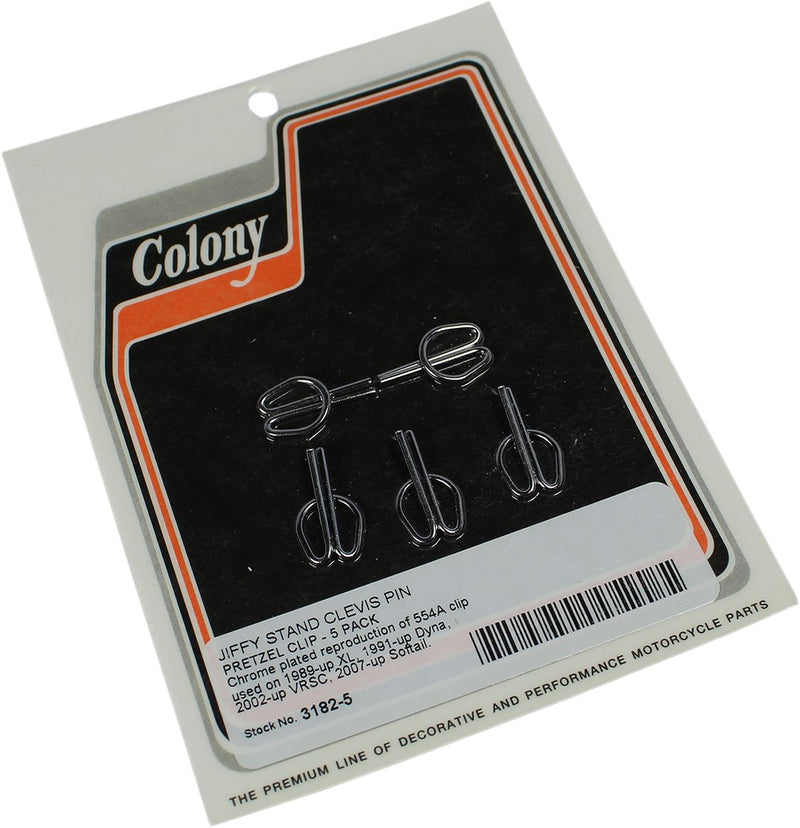 Colony Jiffy Stand Clevis Pin Pretzel Clips #3182-5