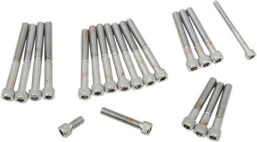 Chrome Socket-Head Cam/Primary Cover Bolt Set - Part #DS190751 - Hogparts UK