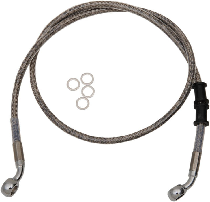 Drag Specialties Frt Brake Line Xl Ss +4 - Part #17415360 - Hogparts UK