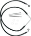 Drag Specialties Front Brake Line Black Vinyl Coated Stainless Steel - Part #17412574 - Hogparts UK