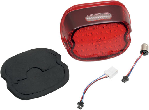 Drag Specialties Taillight Low-Profile Led Red Lens W/ Top Taglight - Part #20100772 - Hogparts UK