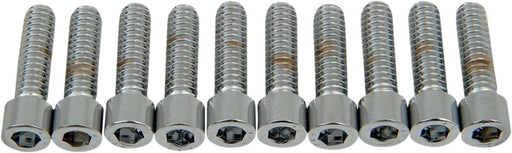 Drag Specialties Socket-Head Bolt 1/4-20X0.875 Smooth Chrome - Part #DS190536S - Hogparts UK