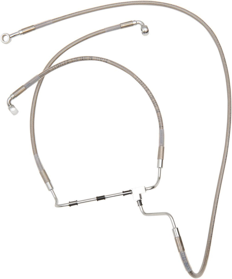 Drag Specialties Extended Length Front Stainless Steel Brake Line Kit - Part #17413975 - Hogparts UK