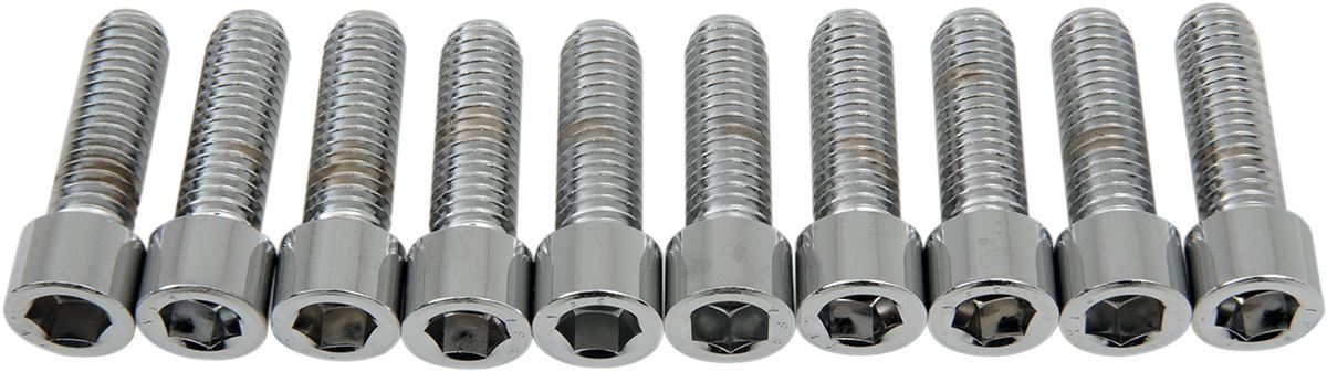 Drag Specialties Socket-Head Bolt 3/8-16X1.25 Smooth Chrome - Part #DS190554S - Hogparts UK