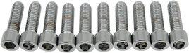 Drag Specialties Socket-Head Bolt 3/8-16X1.25 Smooth Chrome - Part #DS190554S - Hogparts UK