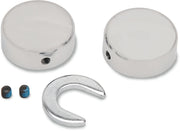 Drag Specialties Swingarm Pivot Bolt Covers Chrome - Part #13030025 - Hogparts UK