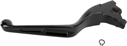 Drag Specialties Brake Lever Slotted Wide Blade Matt Black - Part #06140812 - Hogparts UK