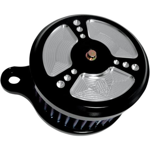 Joker Machine High Performance Air Cleaner Assembly Round Smooth Black <br>Vendor Part # 02-152B - hogparts-uk.myshopify.com