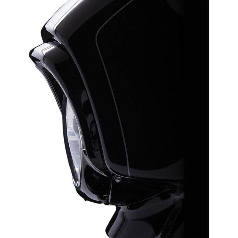 Ciro Headlight Bezel Fang Led Black - Part #124328