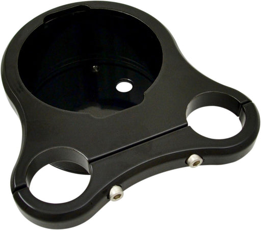 Drag Specialties Mount 1-1/4?" T-Bar Single Gauge Black - Part #22010200 - Hogparts UK
