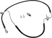 Drag Specialties Rear Brake Line Black Vinyl Coated Stainless Steel - Part #17412945 - Hogparts UK