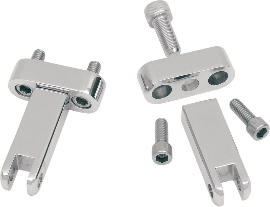 Drag Specialties Passenger Footpeg Mounting Kit Chrome - Part #DS243659 - Hogparts UK
