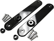 Drag Specialties Gloss Black Turn Signal Relocation Mounts - Part #20200895 - Hogparts UK