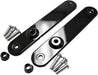Drag Specialties Gloss Black Turn Signal Relocation Mounts - Part #20200895 - Hogparts UK