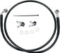 Drag Specialties Front Brake Line Black Vinyl Coated Stainless Steel Extended 10" - Part #17412531 - Hogparts UK