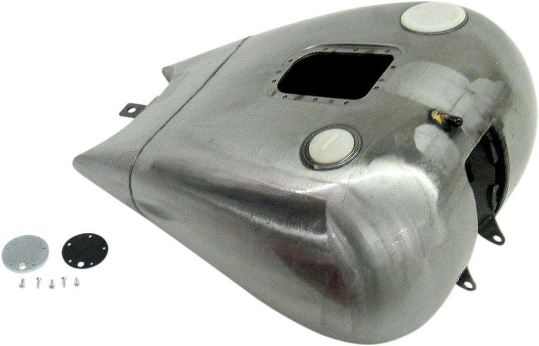 Drag Specialties Gas tank One-Piece Extended 2" Dash Style W/ Fuel Gauge Bung Single Screw-In Cap - Part #19141864 - Hogparts UK