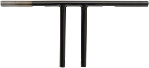 Drag Specialties Handlebar 10" T-Bar Drilled Black TBW - Part #06014222 - Hogparts UK
