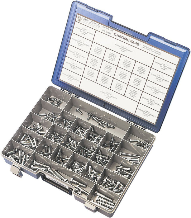 Drag Specialties Hex-Head Bolt Assortment UNF Chrome - Part #DS190625 - Hogparts UK