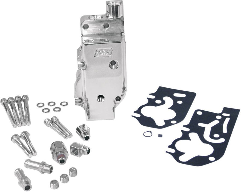 S&S Cycle High Volume/high Pressure (HVHP) Polished Billet Oil Pump - Kit, Aluminum, Universal Cover - Aluminum / Polishe for Harley-Davidson Touring, Softail, Dyna & FXR 1992-1999