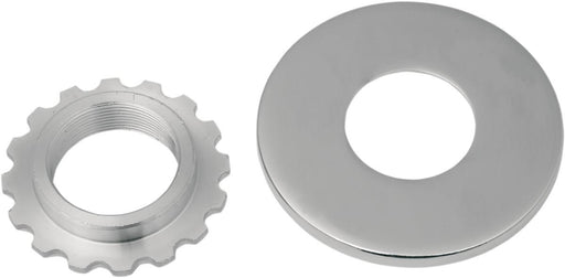 Drag Specialties Steering Stem Bearing Adjusting Nut W/ Cover - Part #DS222776 - Hogparts UK