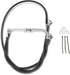 Drag Specialties Front Brake Line Black Vinyl Coated Stainless Steel Extended 10" - Part #17412525 - Hogparts UK