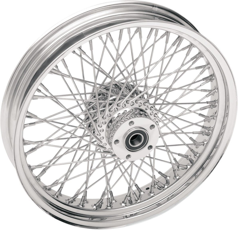 Drag Specialties Front Wheel 21X3.5 Dual-Disc 80-Spoke Chrome - Part #02030387 - Hogparts UK