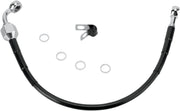 Drag Specialties Rear Brake Line Black Vinyl Coated Stainless Steel - Part #17412948 - Hogparts UK